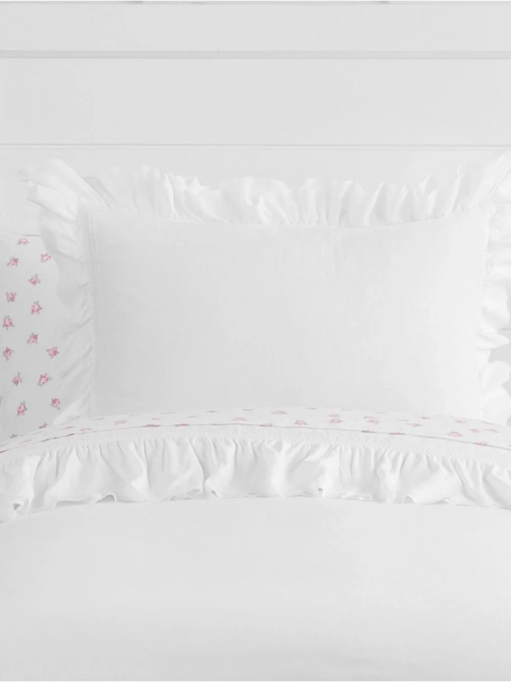 NWT Pottery Barn Kids Sadie White 100% Organic Cotton Ruffle Twin Duvet